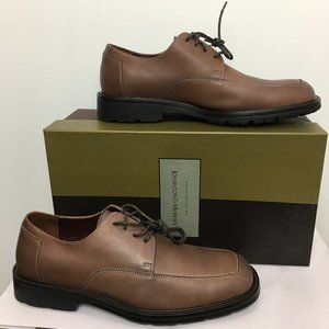 Johnston & Murphy Leather Brown Oxford Shoes 9.5M NEW